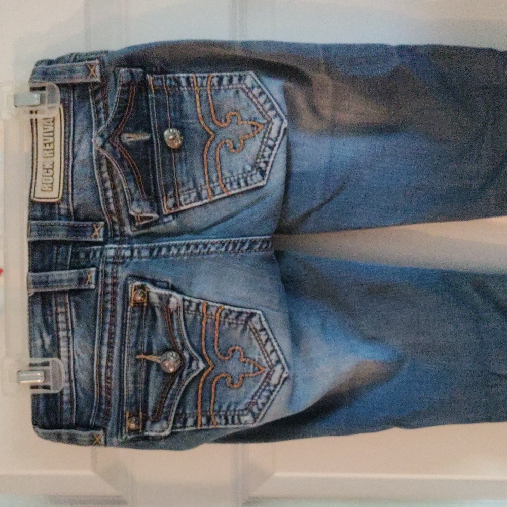 ROCK REVIVAL WESTERN STYLE 🫶🏼 JESSICA SKINNY JEANS👀W25 - Picture 9 of 10